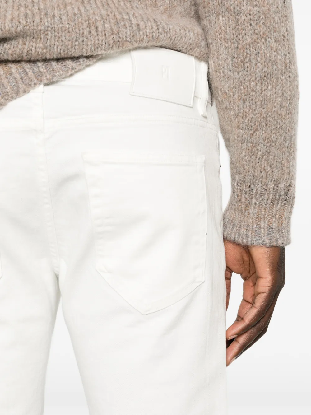 PT Torino Slim-fit jeans Wit