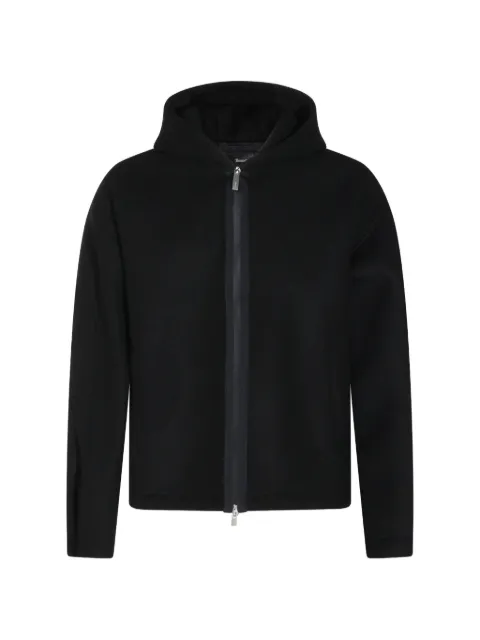 Laminar hooded zip-up jacket