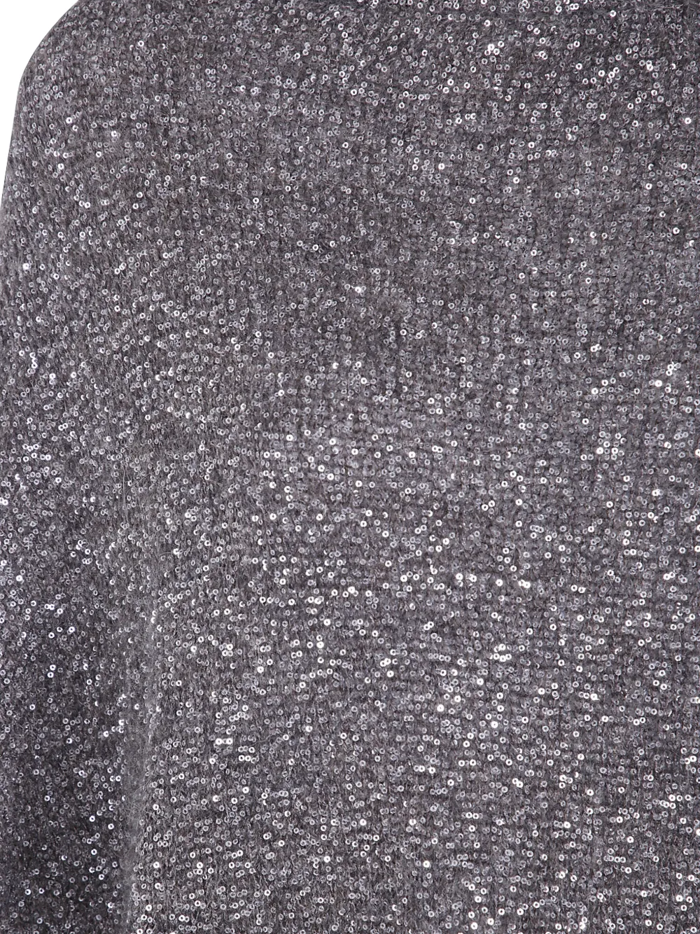D.Exterior Poncho verfraaid met pailletten Grijs