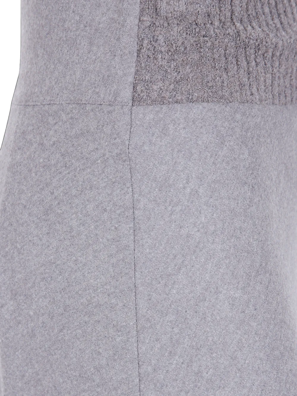 D.Exterior Wollen rok met trekkoordtaille Bruin