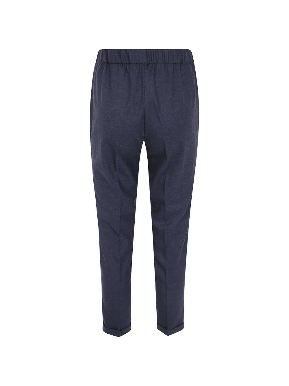 Antonelli Broek met elastische tailleband en omgeslagen manchetten Grijs