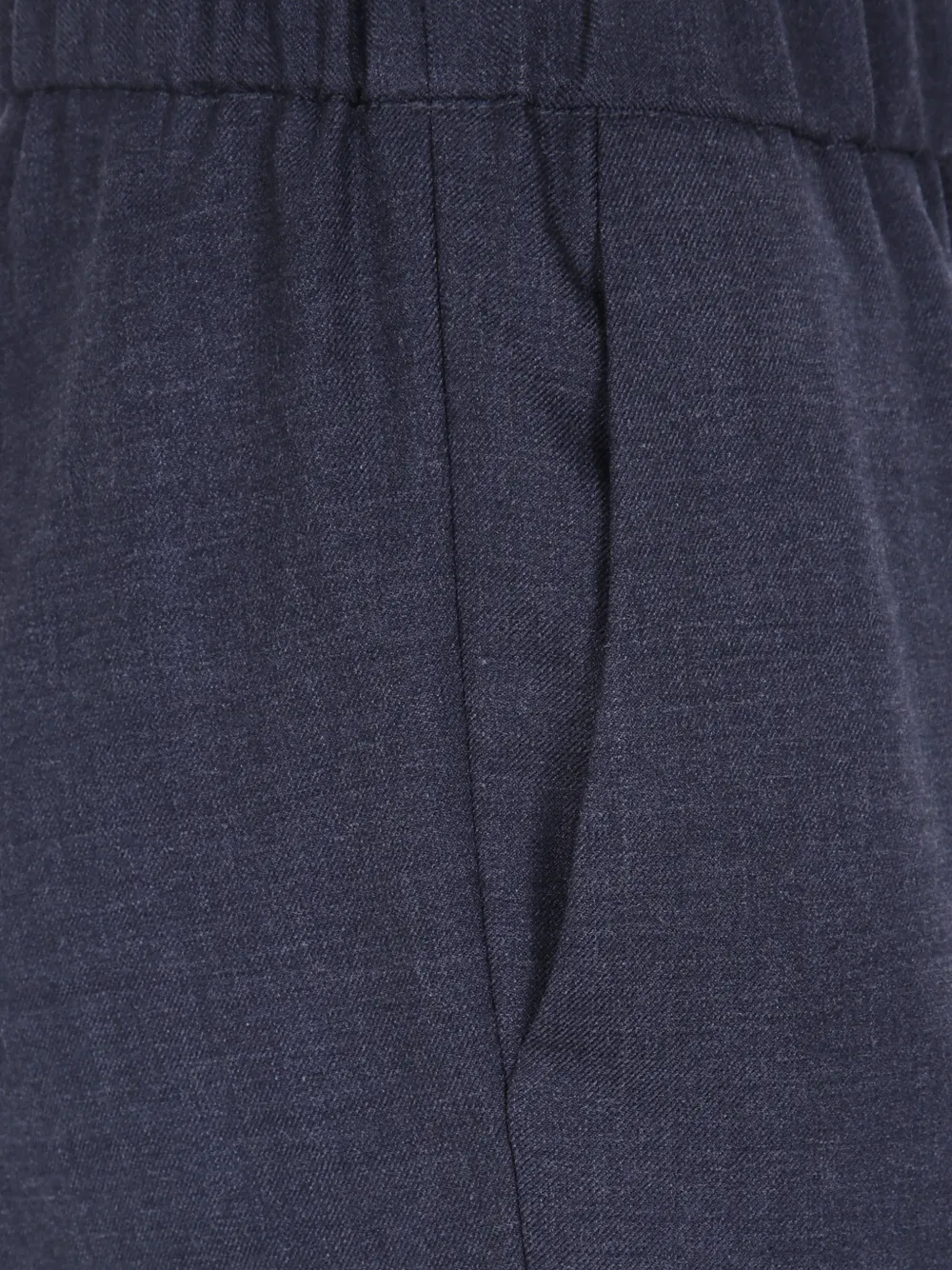 Antonelli Broek met elastische tailleband en omgeslagen manchetten Grijs