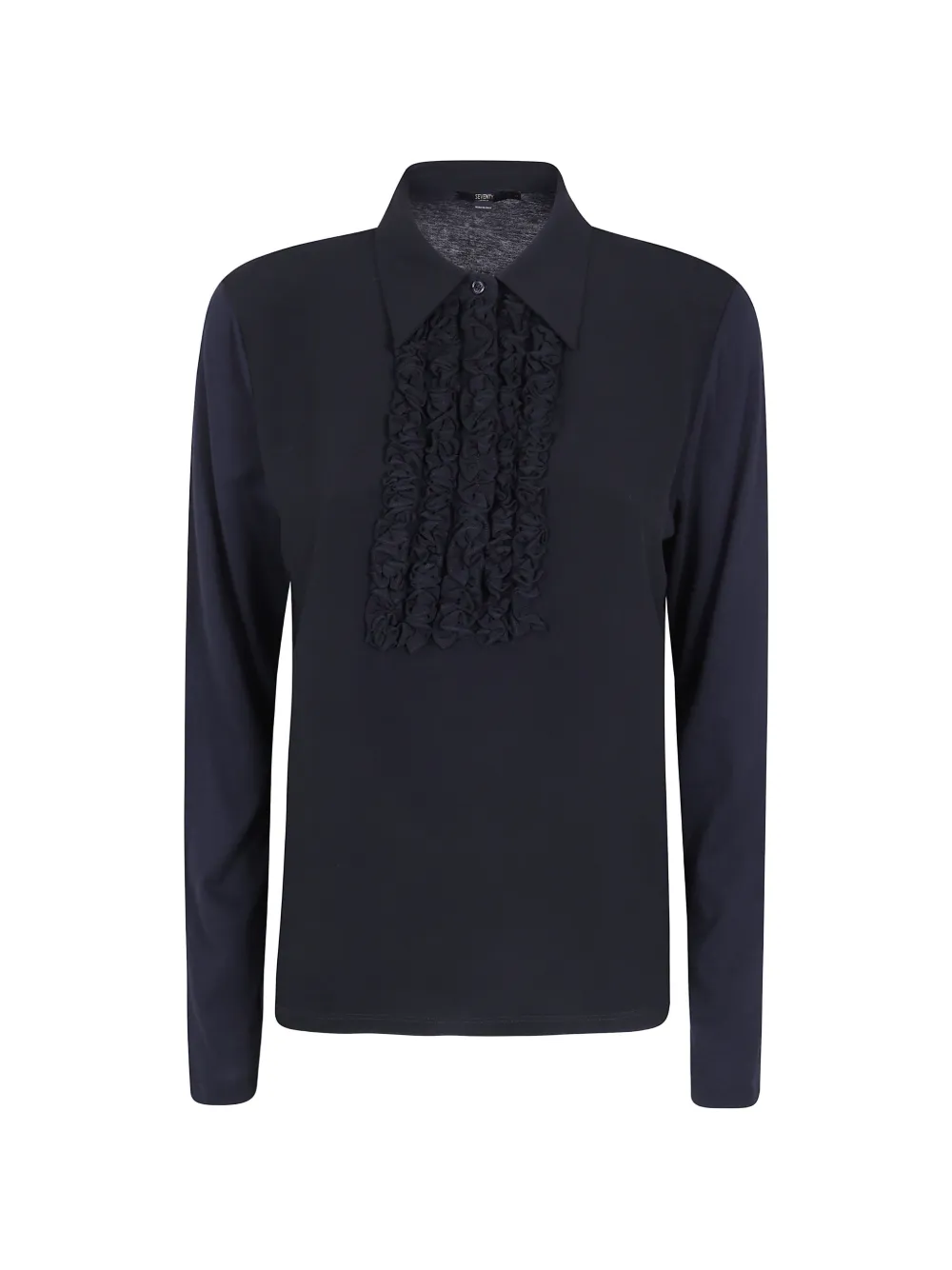 Seventy Camicia con ruches - Nero