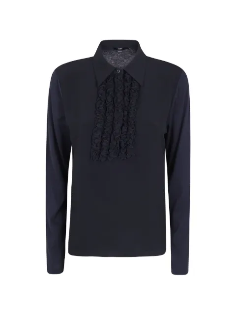 Seventy ruffle-trimmed long-sleeve shirt
