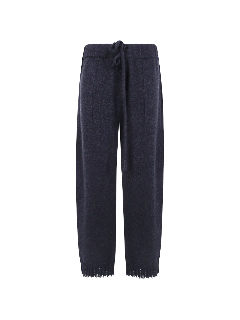 Uma Wang frayed-hem trousers - Grigio