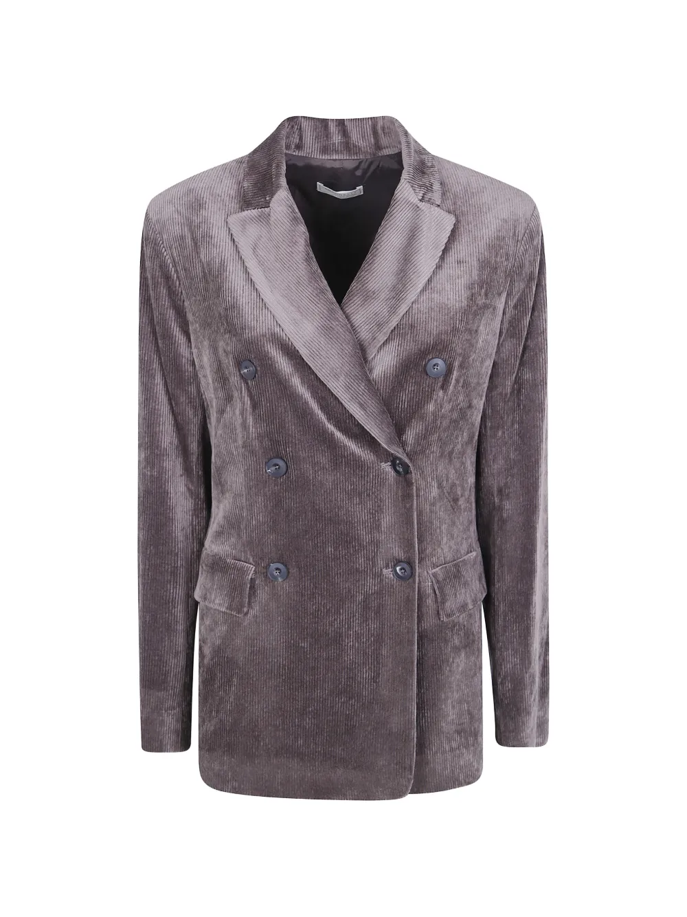 Antonelli Blazer doppiopetto a coste - Grigio