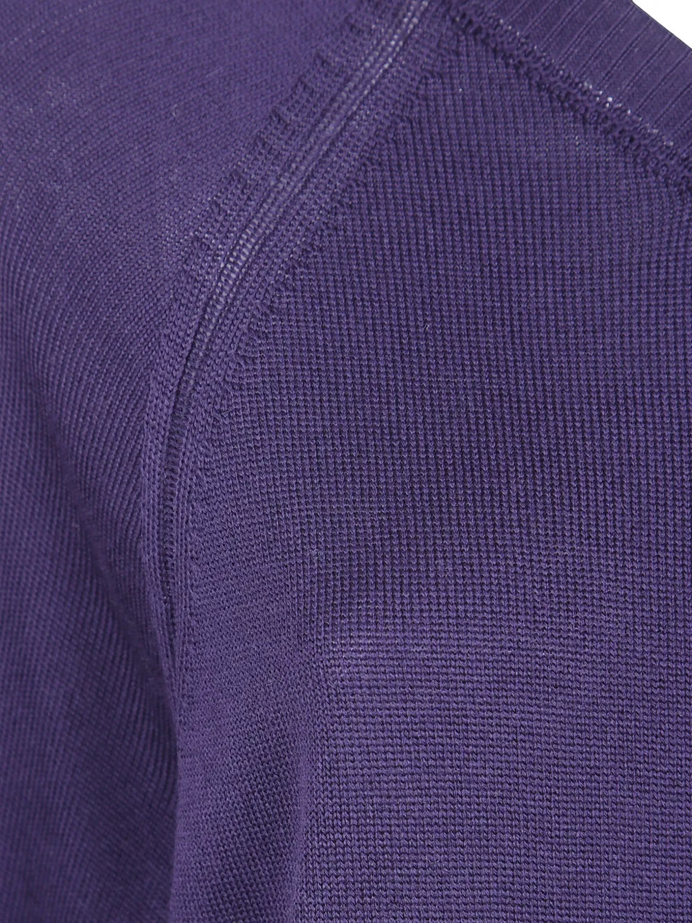 Liviana Conti Mini-jurk met raglan mouwen en V-hals Paars