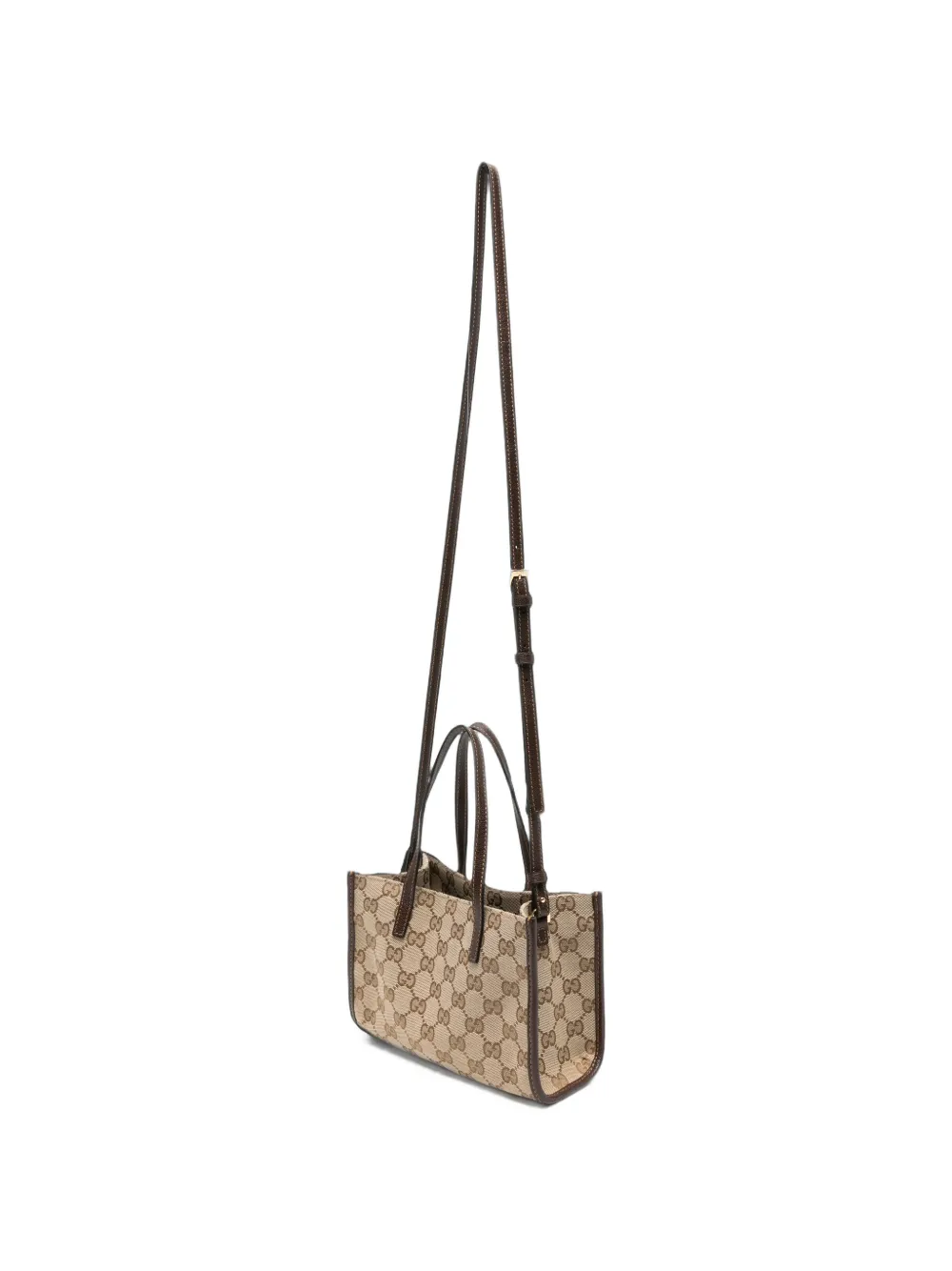 Gucci Kleine shopper met Double G-bedel Beige