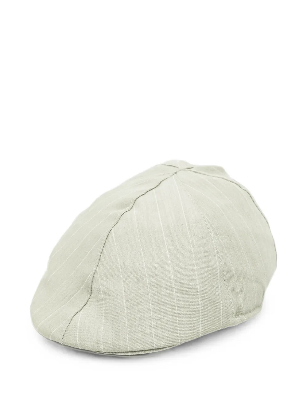 Colorichiari pinstripe-pattern flat cap - Verde
