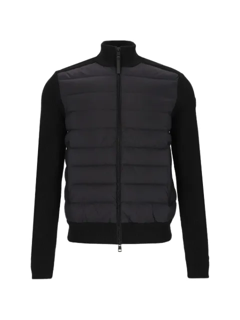 Moncler quilted panelled cardigan