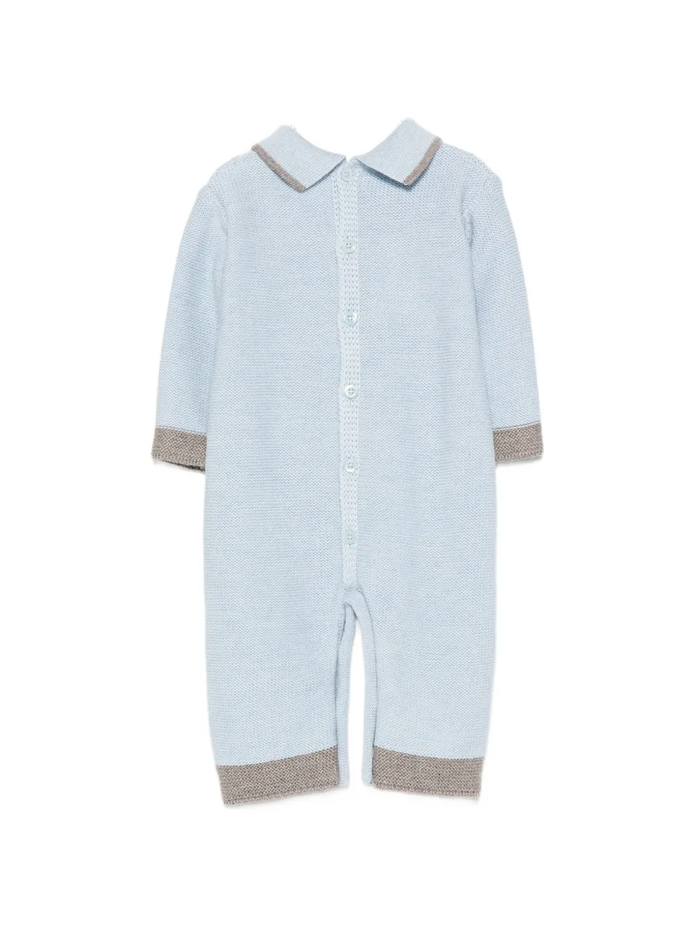 Colorichiari Romper met contrasterende afwerking Blauw