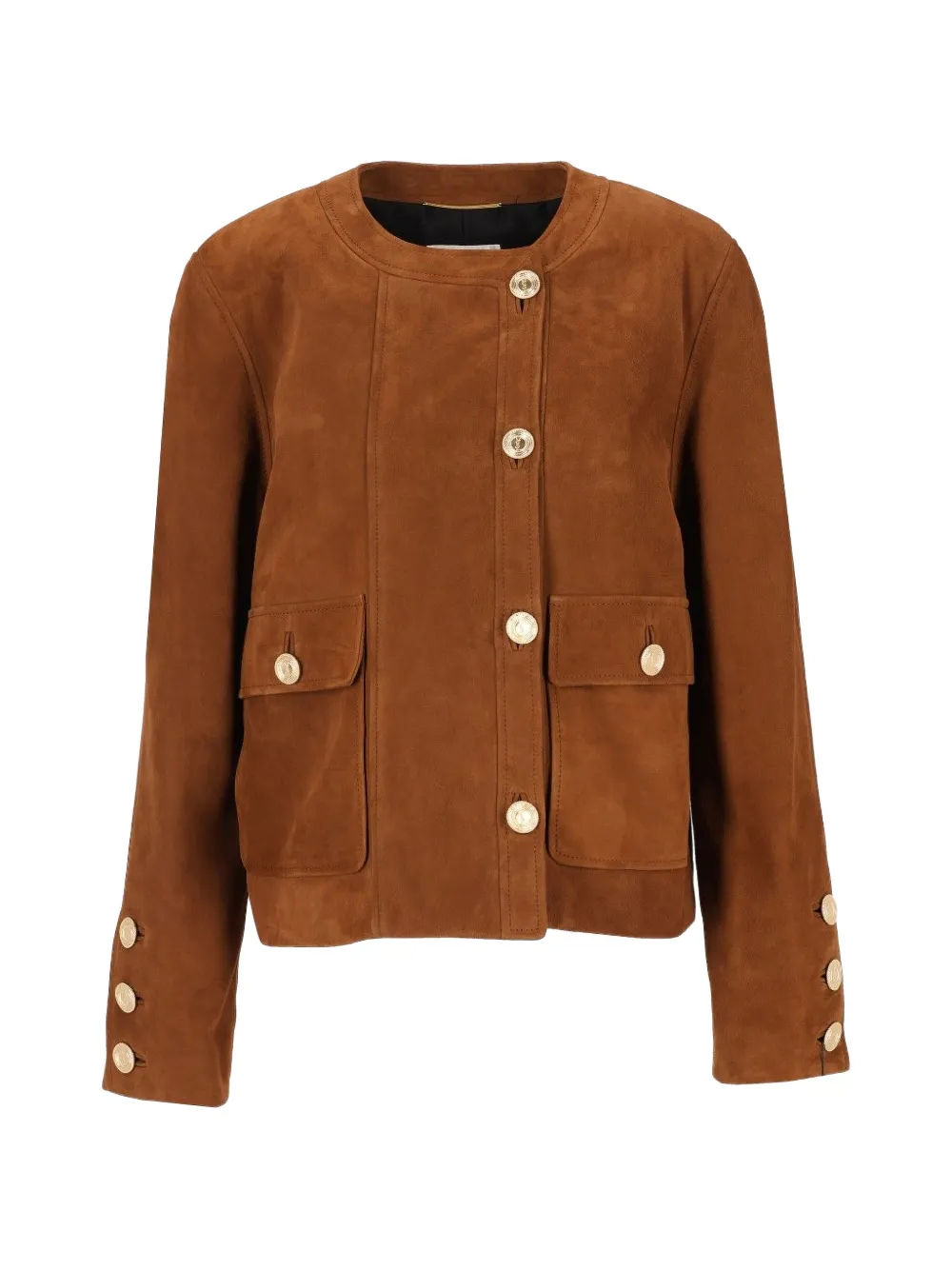 Saint Laurent short jacket in suede lambskin