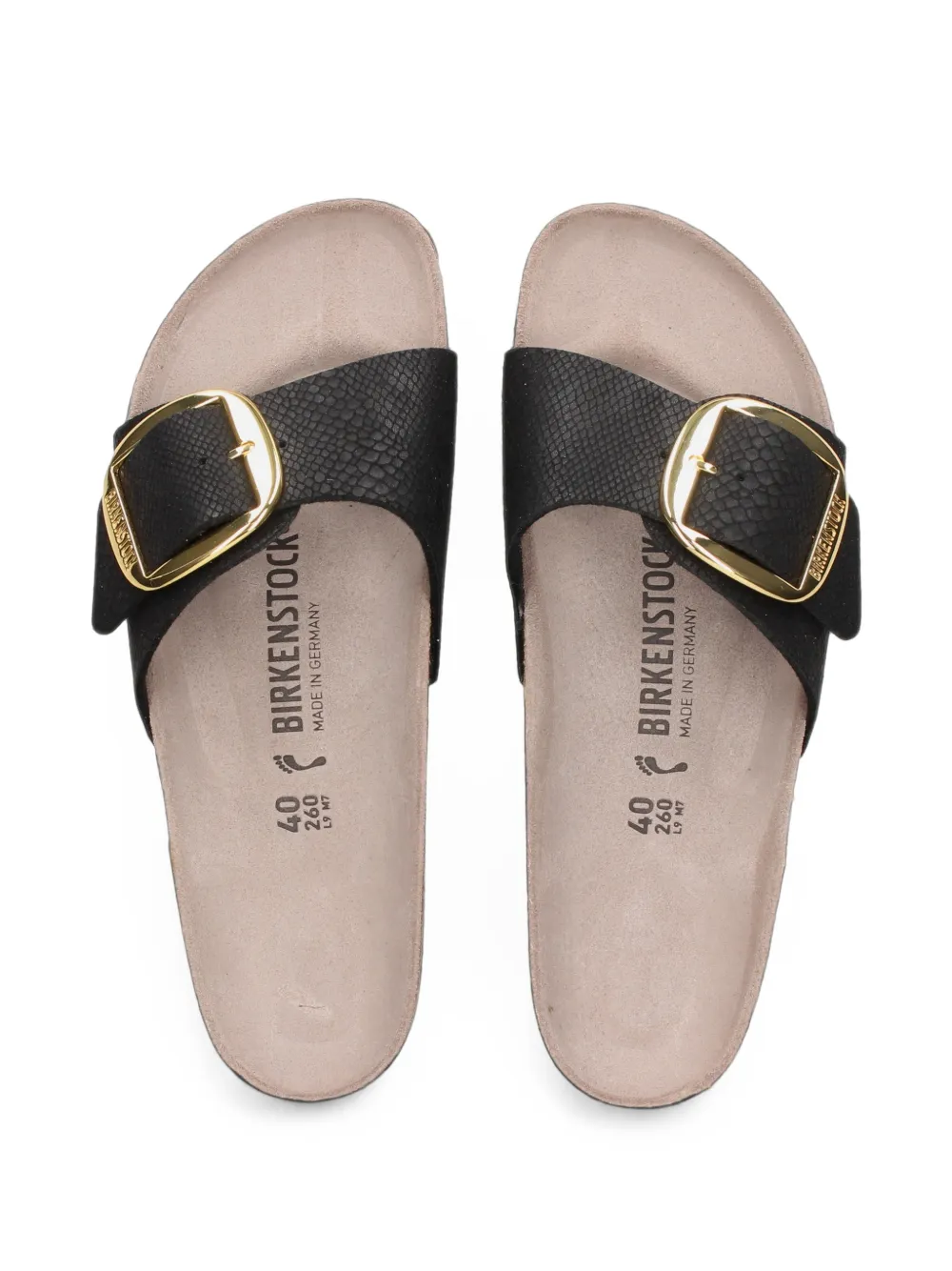 Birkenstock Madrid Big Buckle sandals Zwart