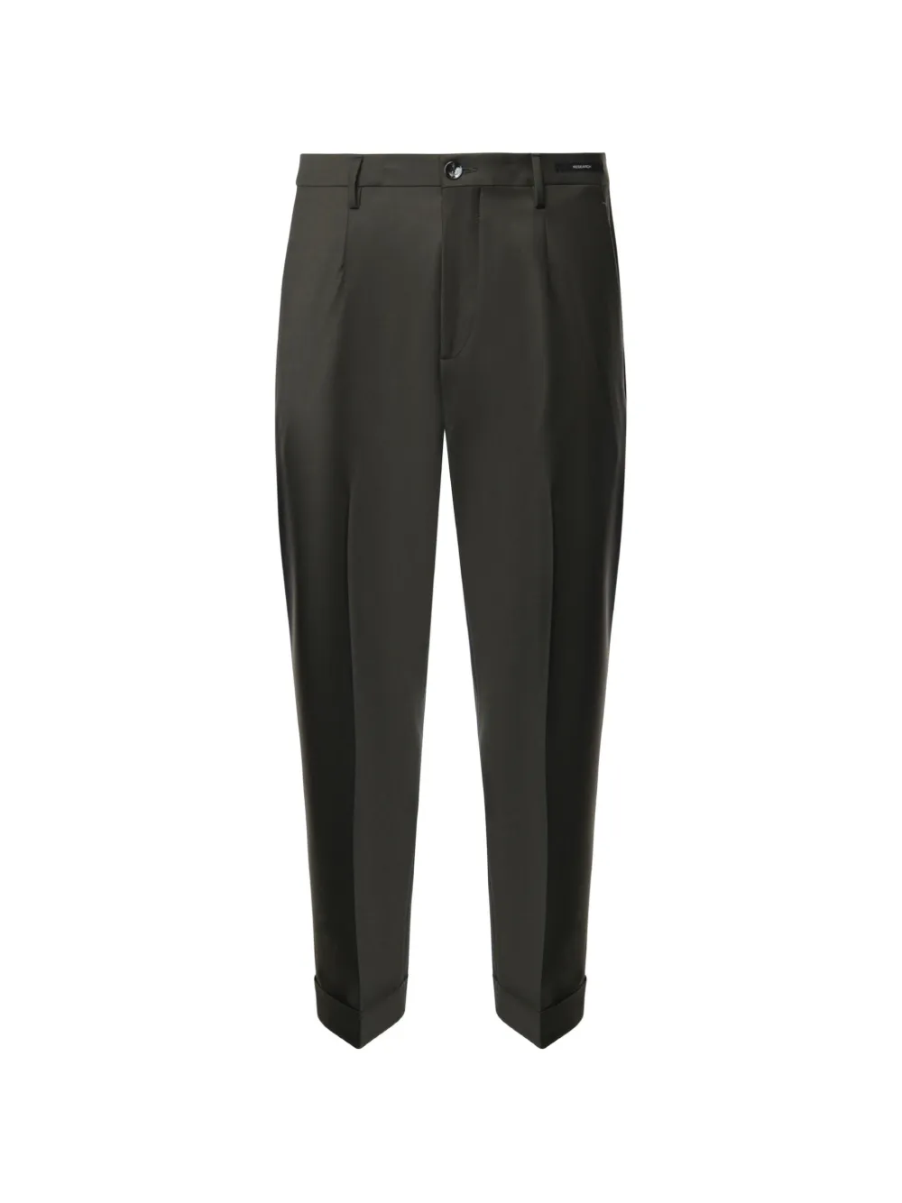 michael coal pleated turn-up trousers