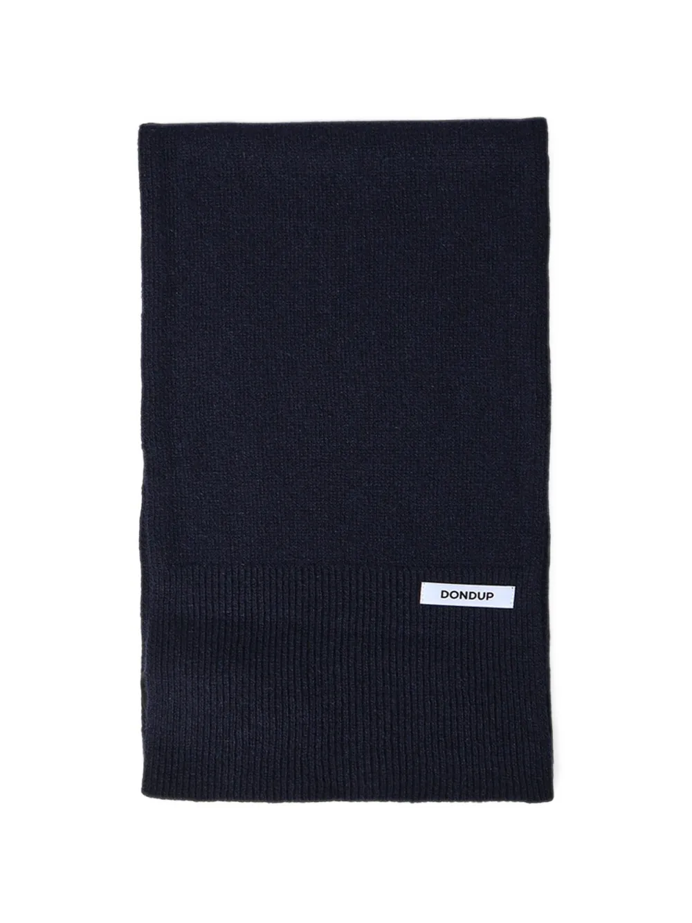 Dondup Ribbed-knit Scarf In Blue
