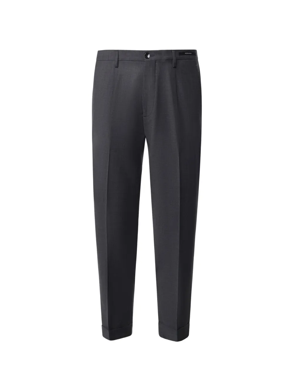 Michael Coal Pleated-detail Turn-up Trousers In Grau