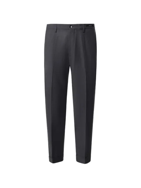 michael coal pleated-detail turn-up trousers