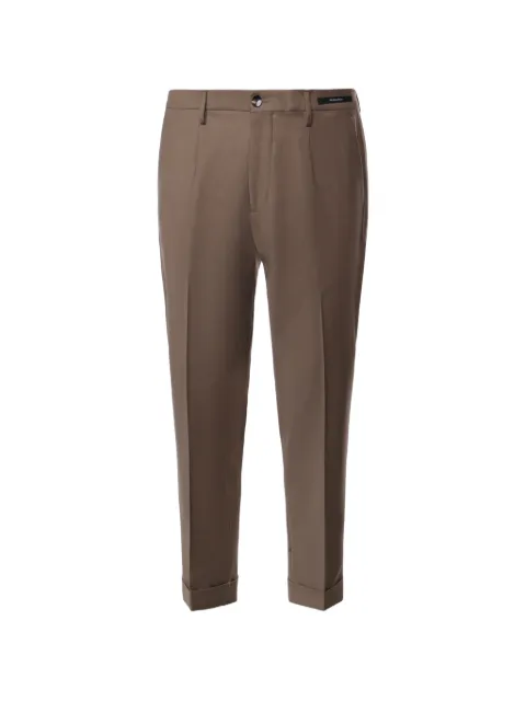 michael coal pantalones con pliegues y dobladillo vuelto