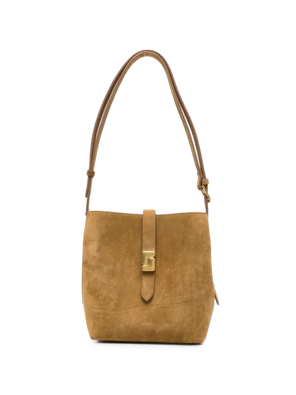 Soeur mini Bello suede shoulder bag - Nude
