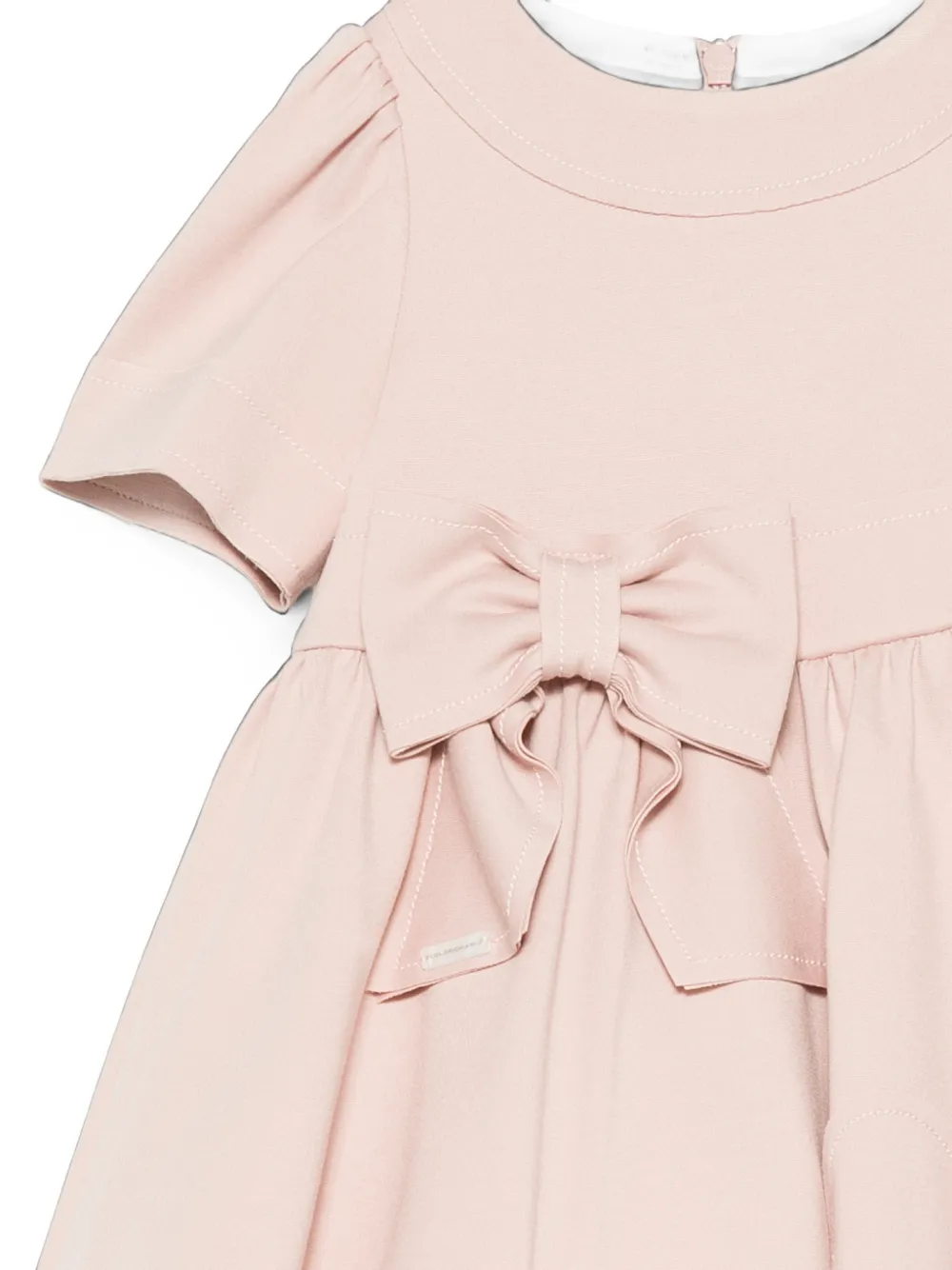 Colorichiari Jurk met strikdetail Beige
