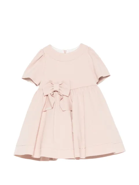 Colorichiari bow-detail pleated dress