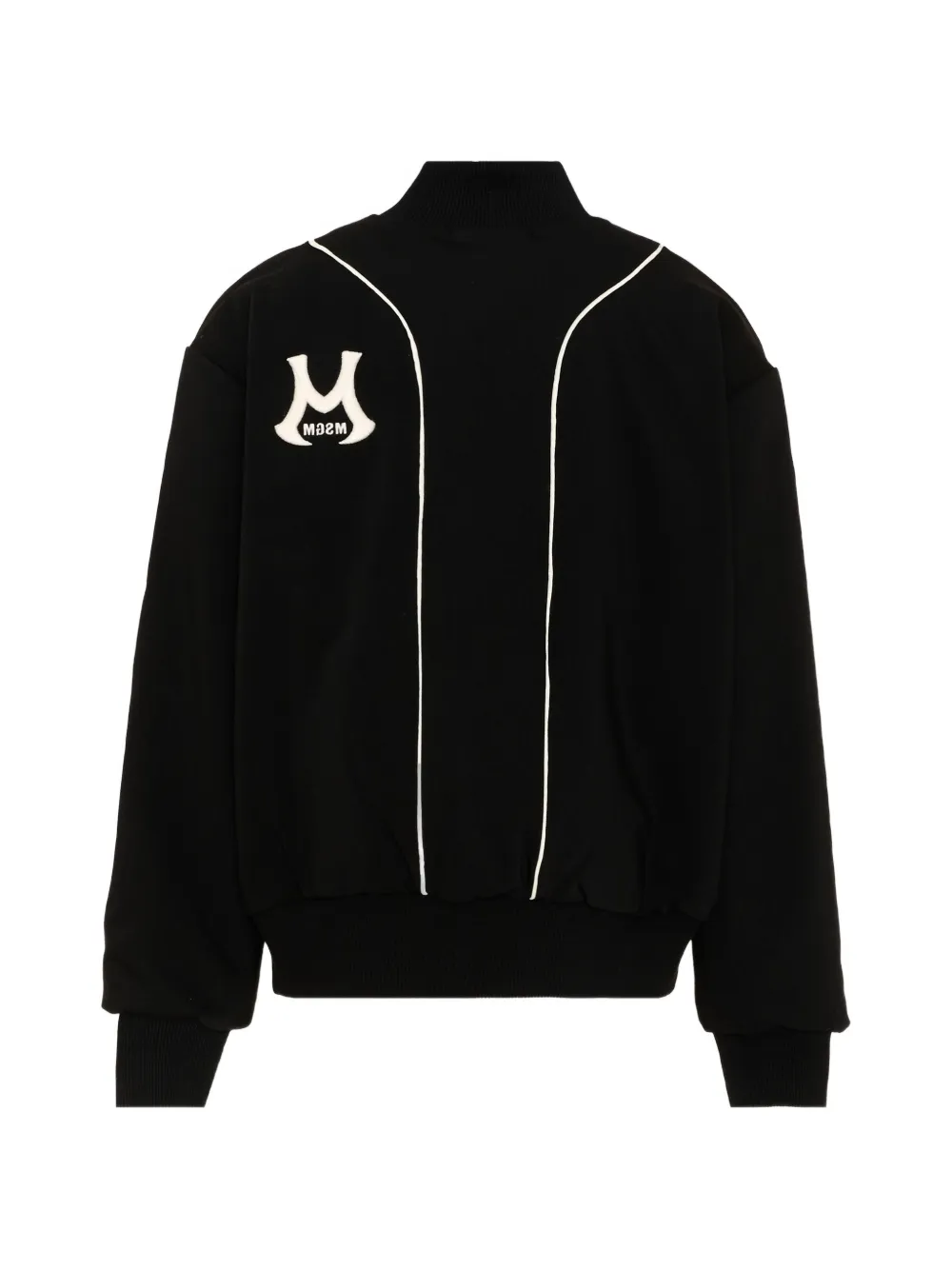 MSGM Kids Bomberjack met logopatch Zwart