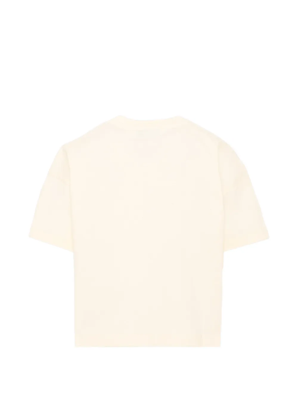 MSGM Kids T-shirt met logo van stras Beige