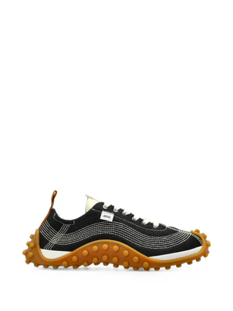AMI Paris black mesh Mirage sneakers