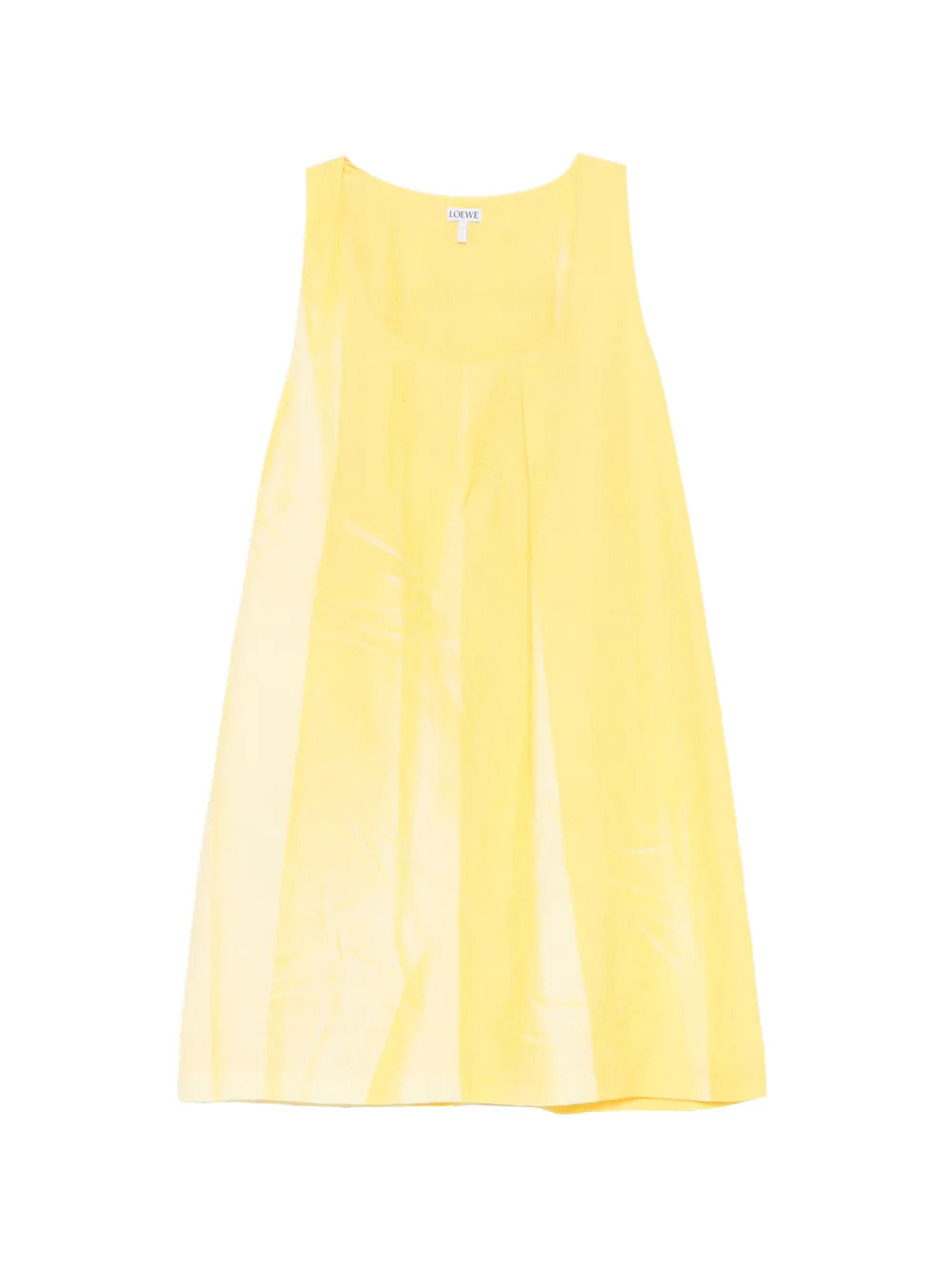 LOEWE robe sans manches à encolure arrondie - Jaune LOEWE robe sans manches à encolure arrondie - Jaune