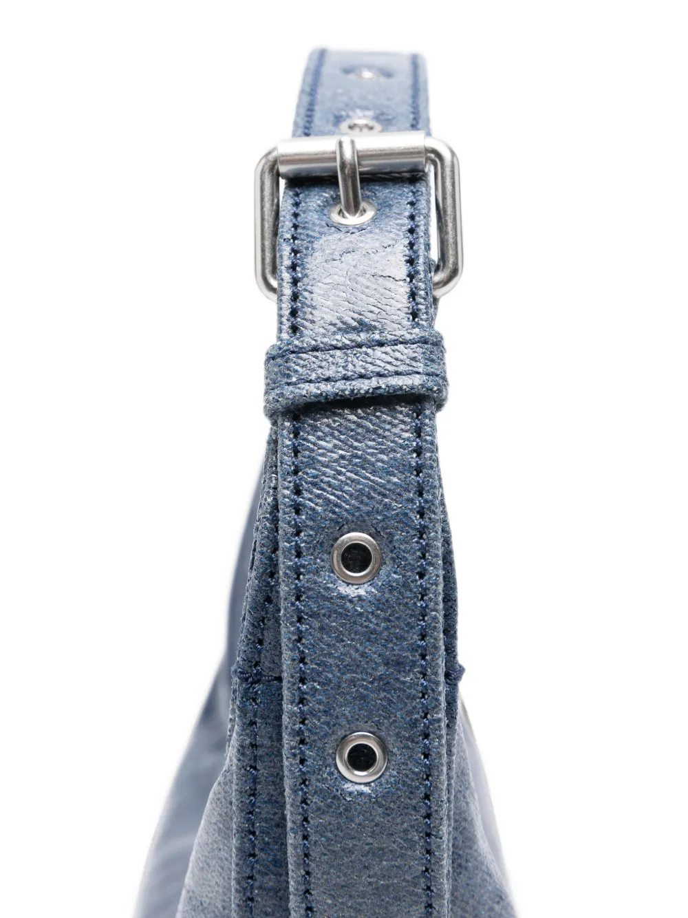 Alexander Wang Schoudertas met gekreukt effect en logo-reliëf Blauw