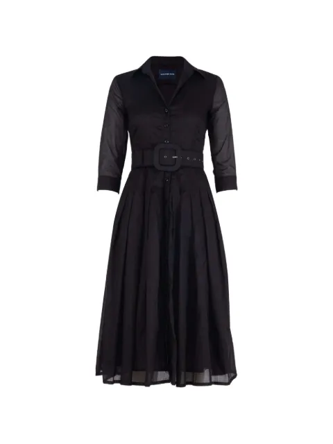 Samantha Sung Audrey belted pleated midi dress