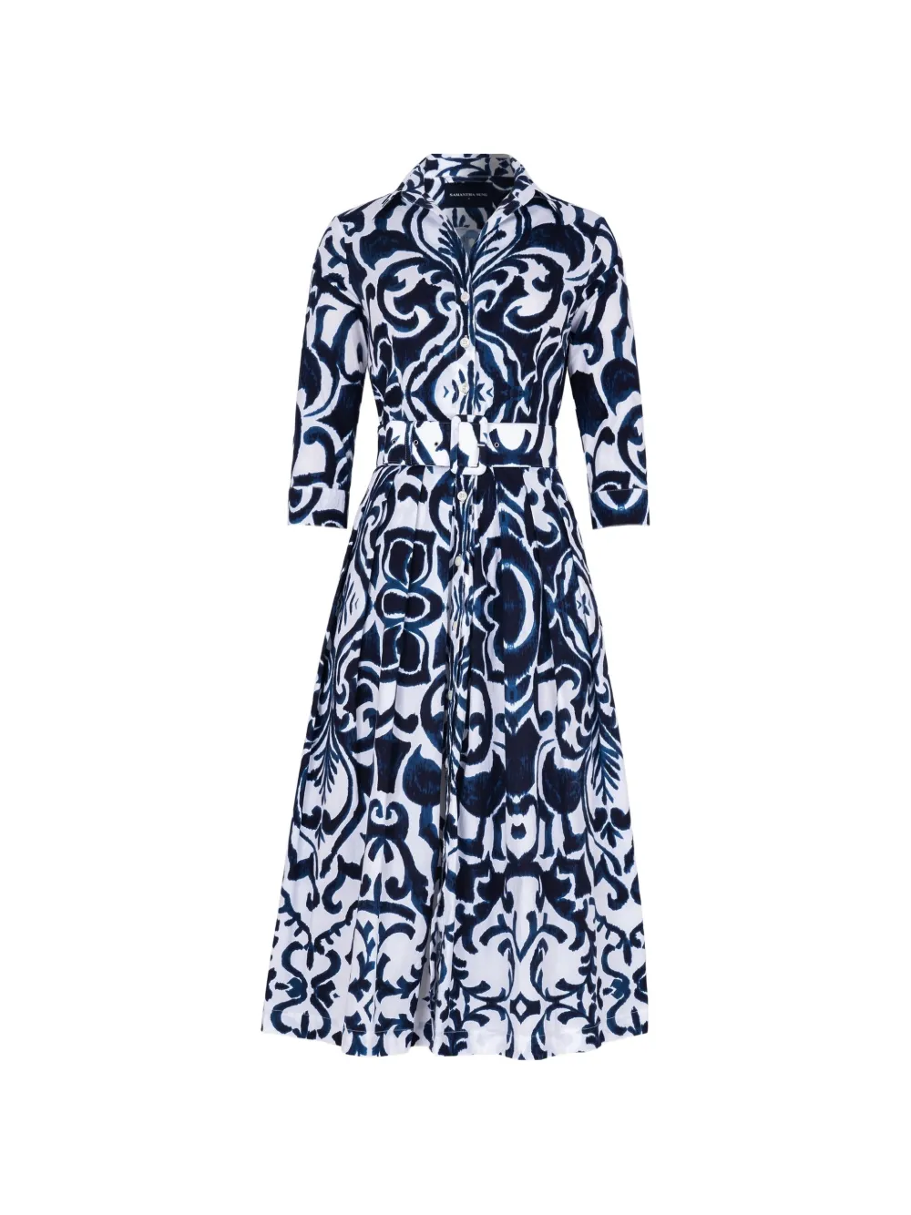 Samantha Sung Audrey Maiolica-print midi dress