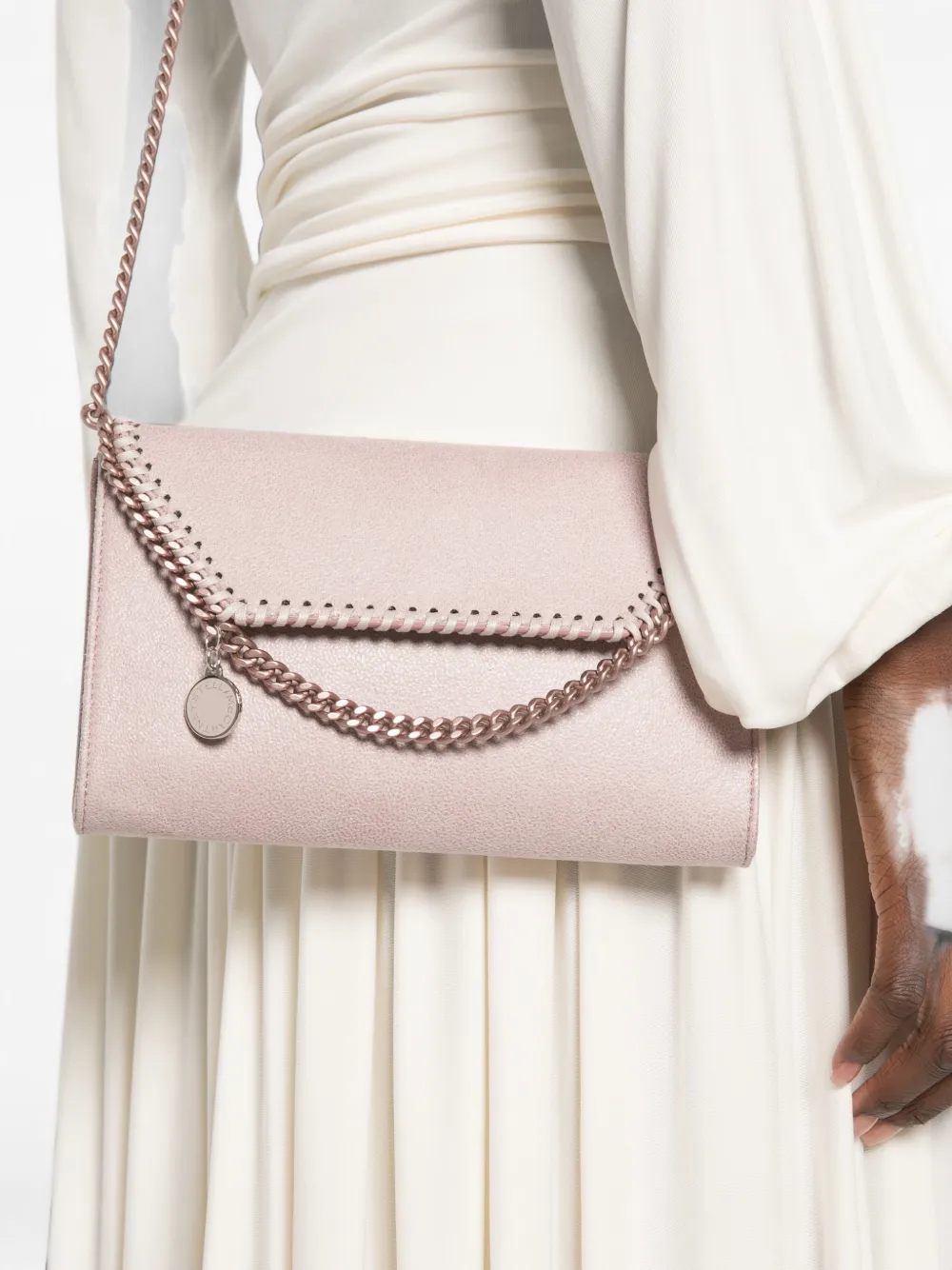 Stella McCartney Falabella schoudertas met ketting afwerking Roze