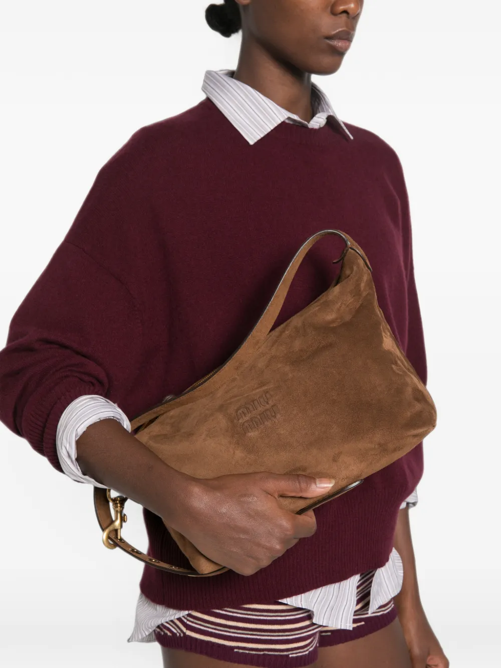 Miu Spirit suède tas Bruin