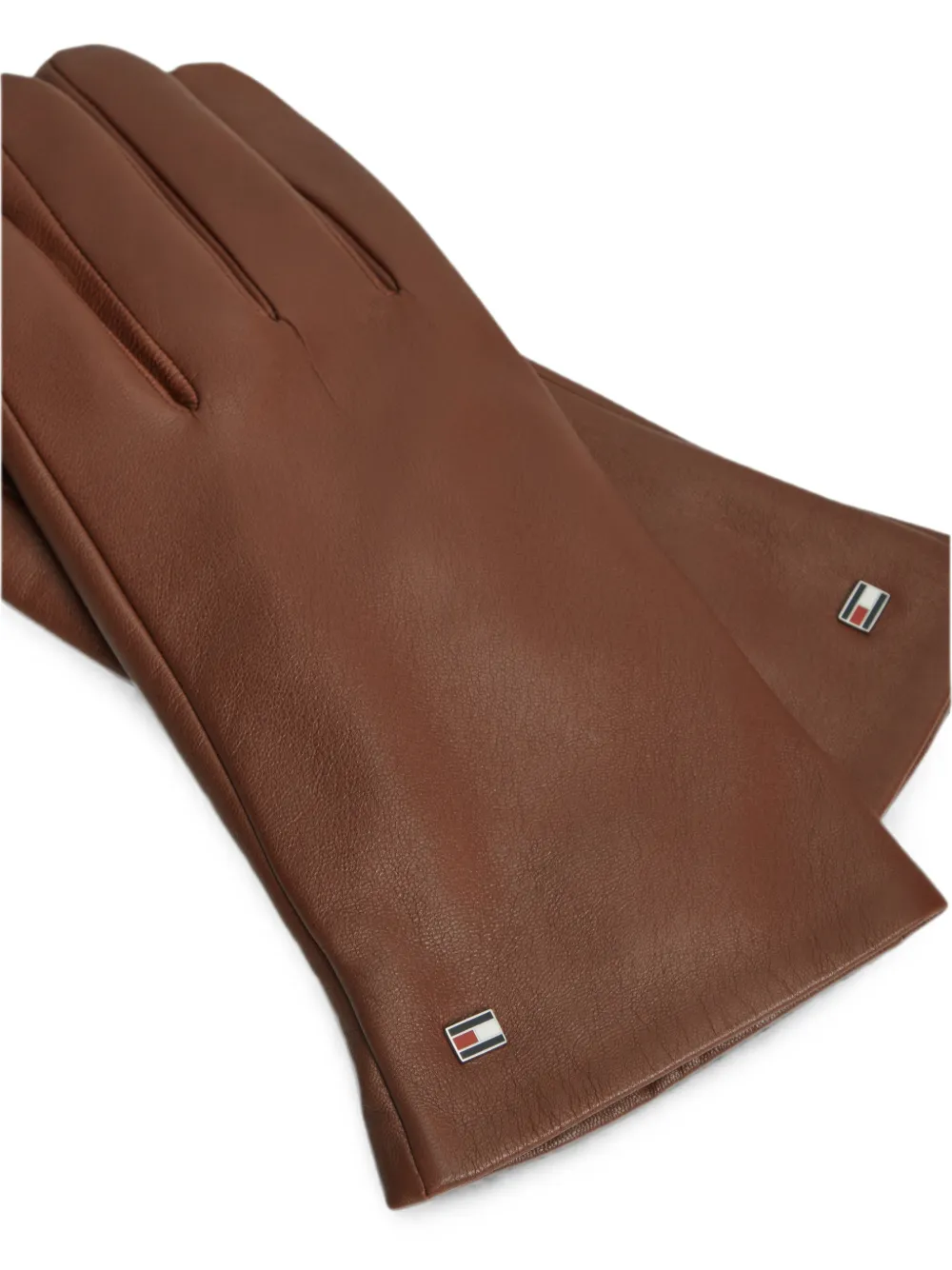 Tommy Hilfiger Leren handschoenen Bruin
