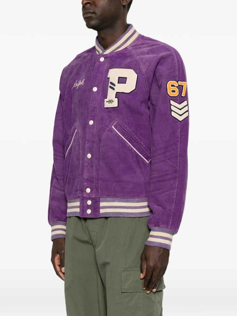 Polo Ralph Lauren Jack met logopatch Paars