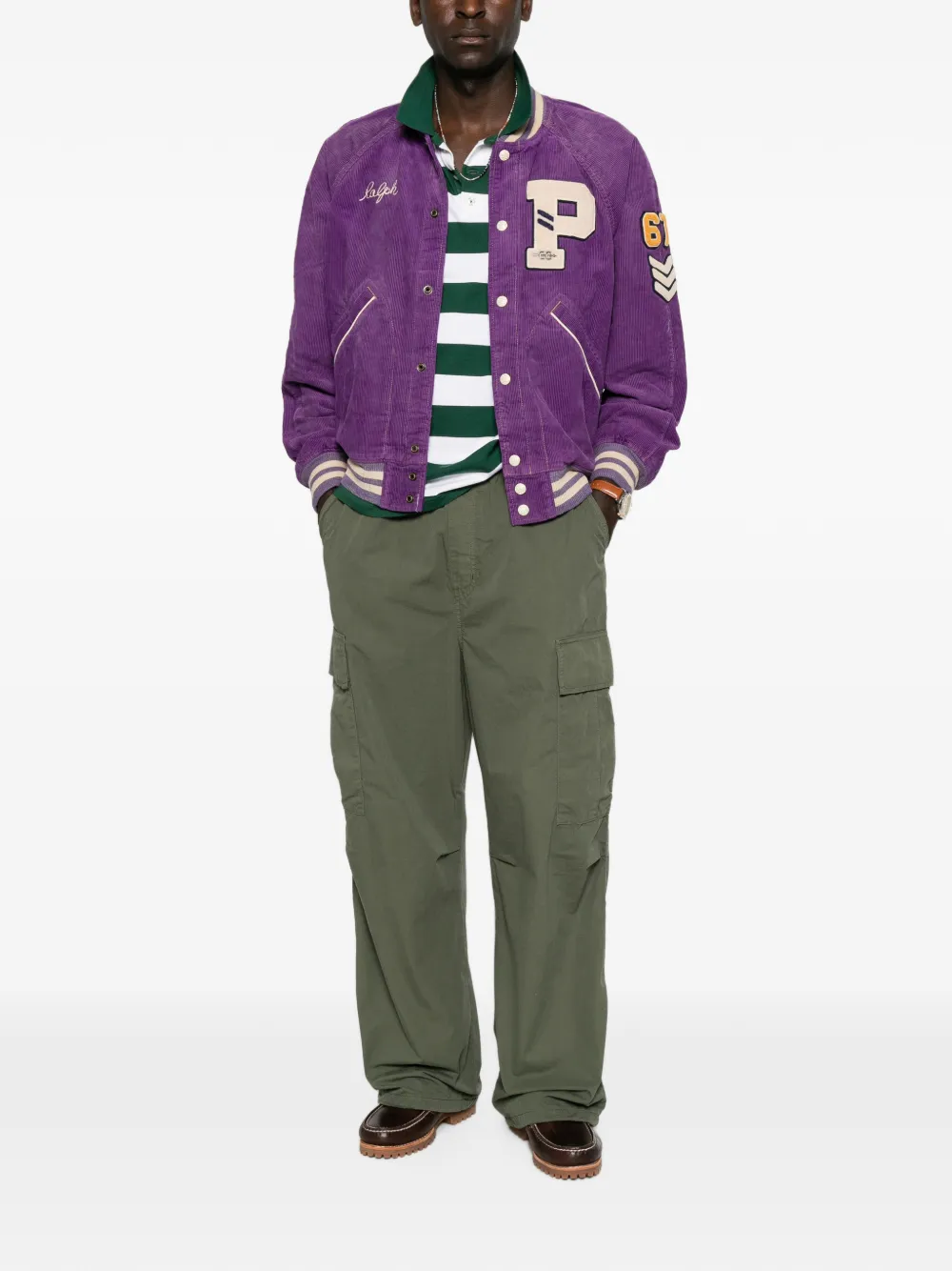 Polo Ralph Lauren Jack met logopatch Paars