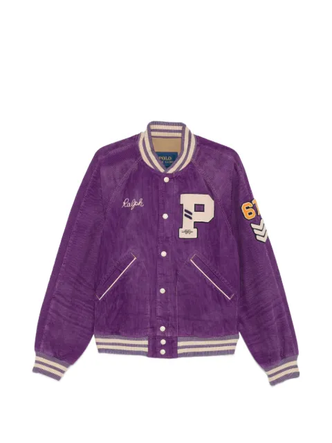 Polo Ralph Lauren logo-patch corduroy jacket