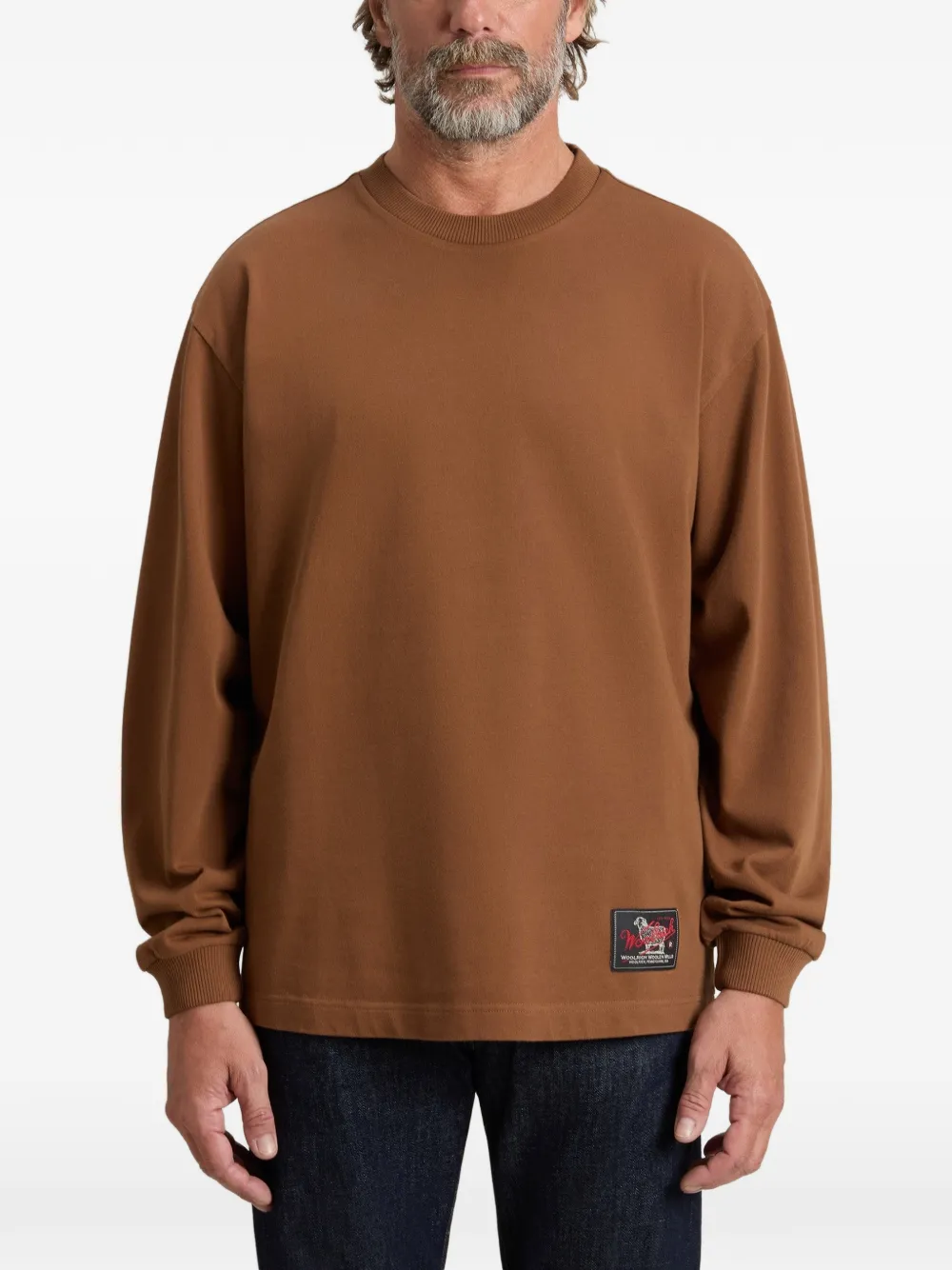 Woolrich logo-patch sweatshirt Bruin
