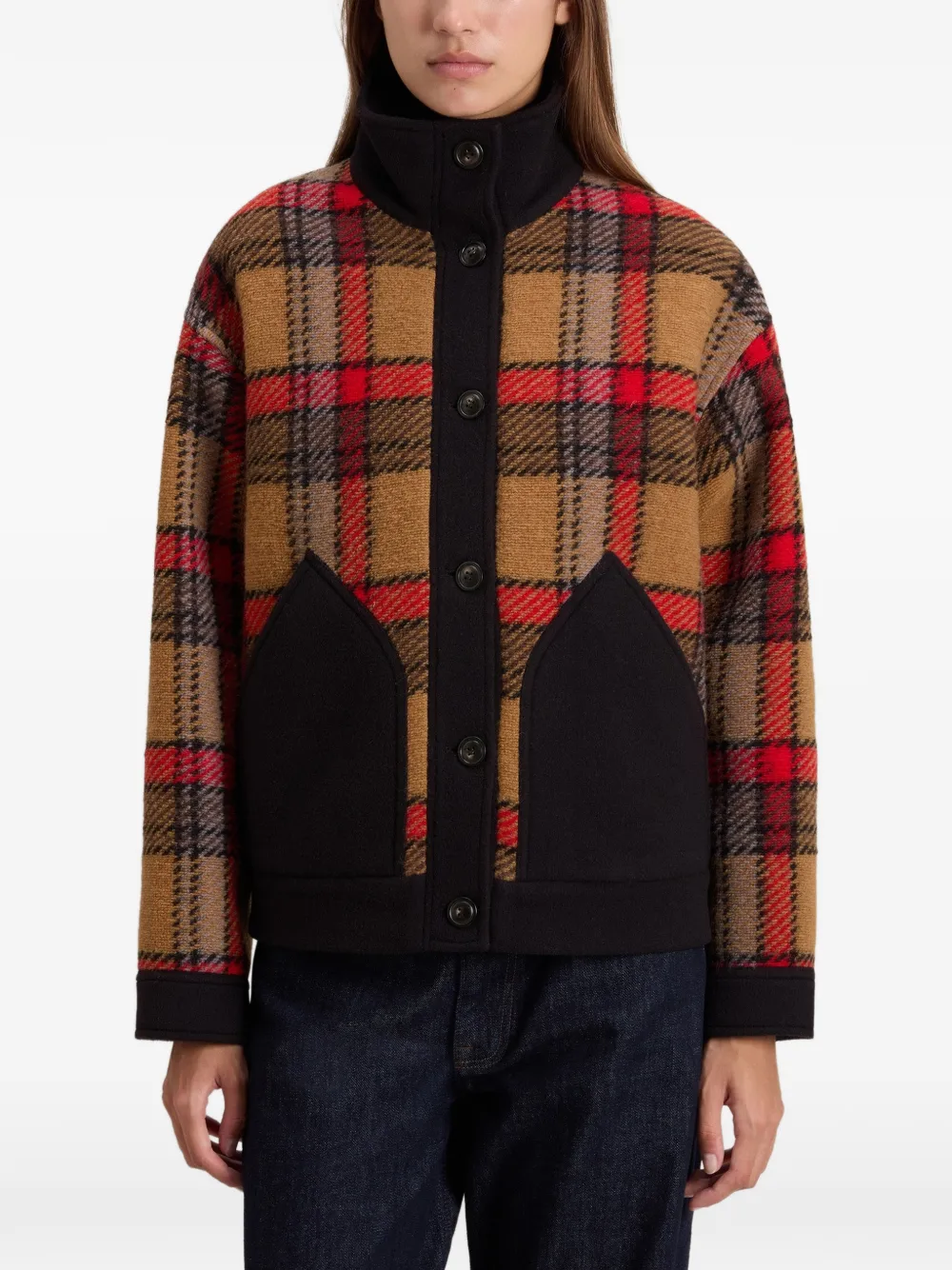 Woolrich Gentry check jacket Beige
