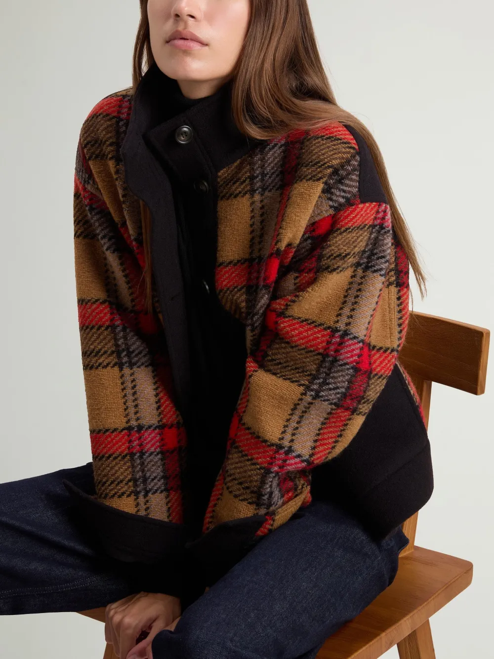 Woolrich Gentry check jacket Beige
