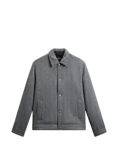 Woolrich herringbone shirt jacket