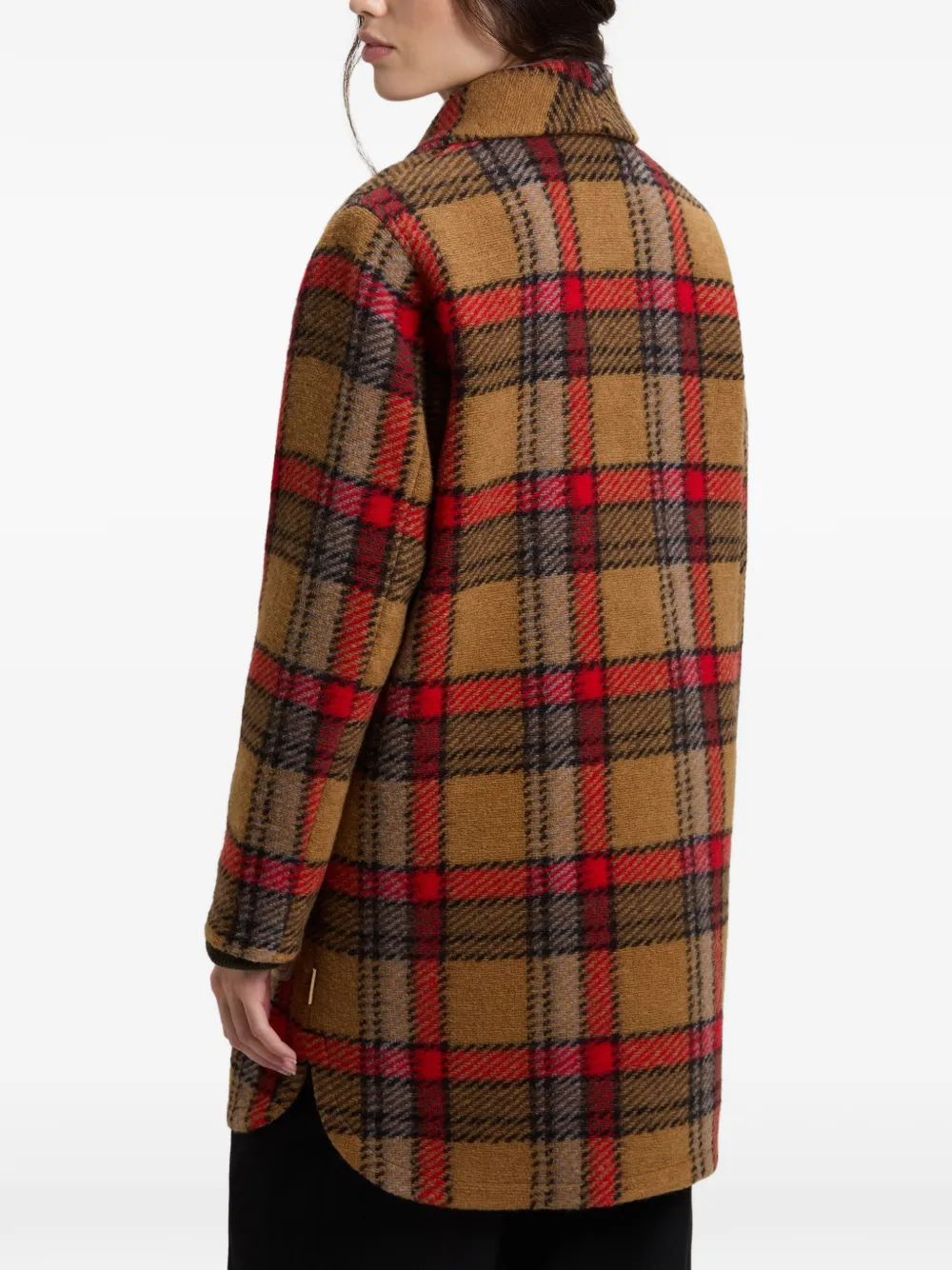 Woolrich Gentry geruite jas Bruin