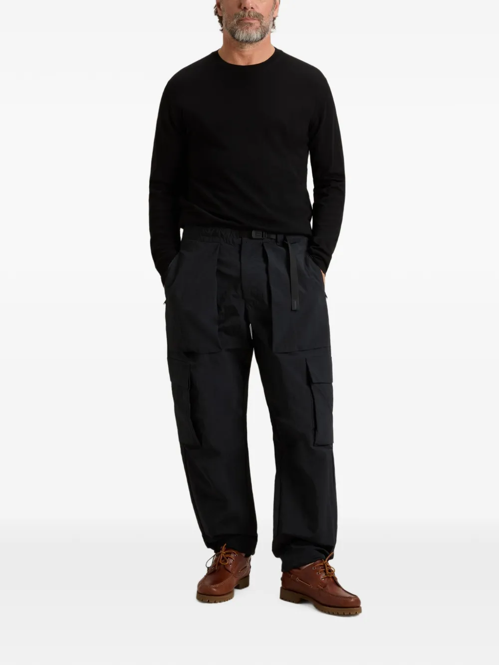 Woolrich Cargo broek met ripstop-textuur Zwart