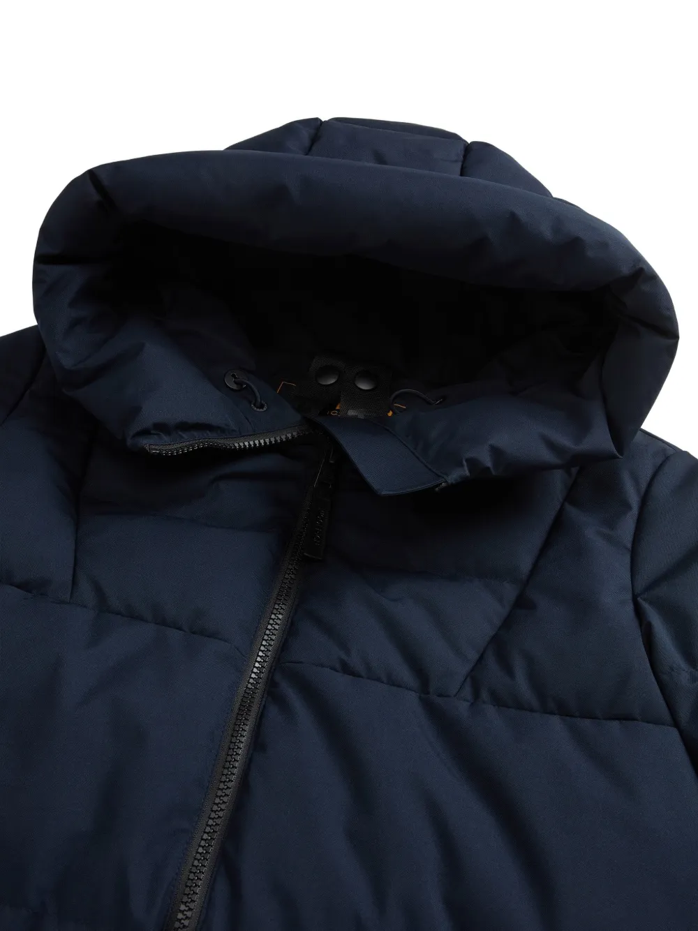 Woolrich quilted hooded coat Blauw