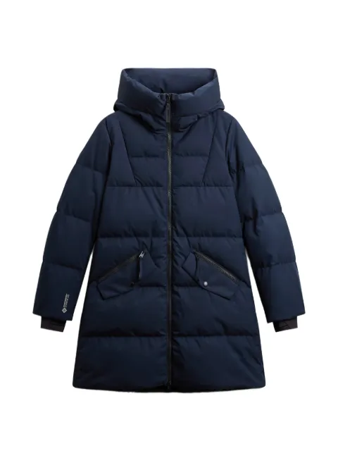Woolrich quilted hooded coat