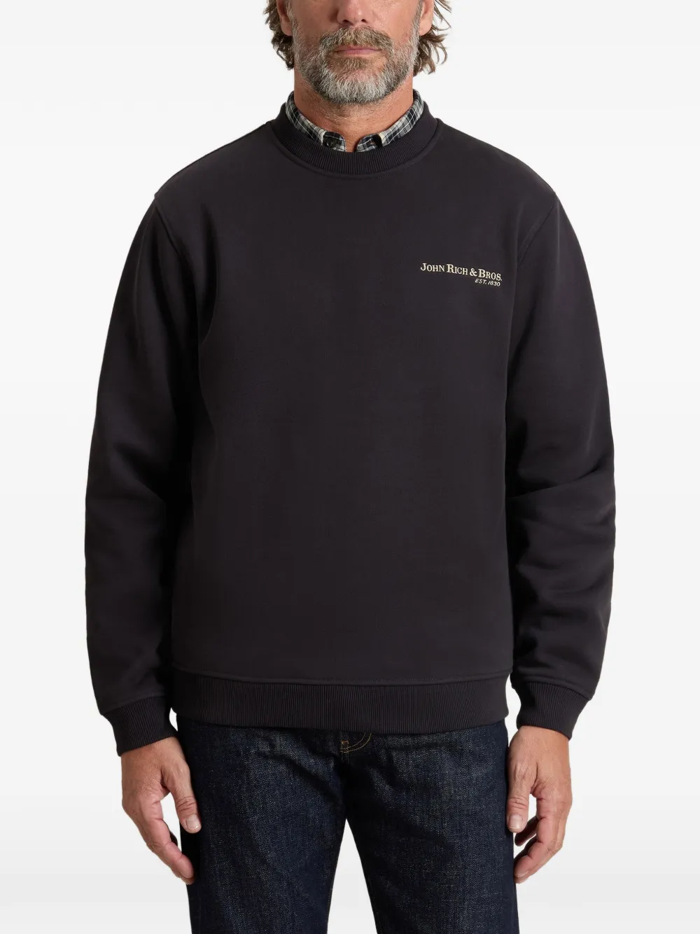 Woolrich Sweater met logoprint Zwart