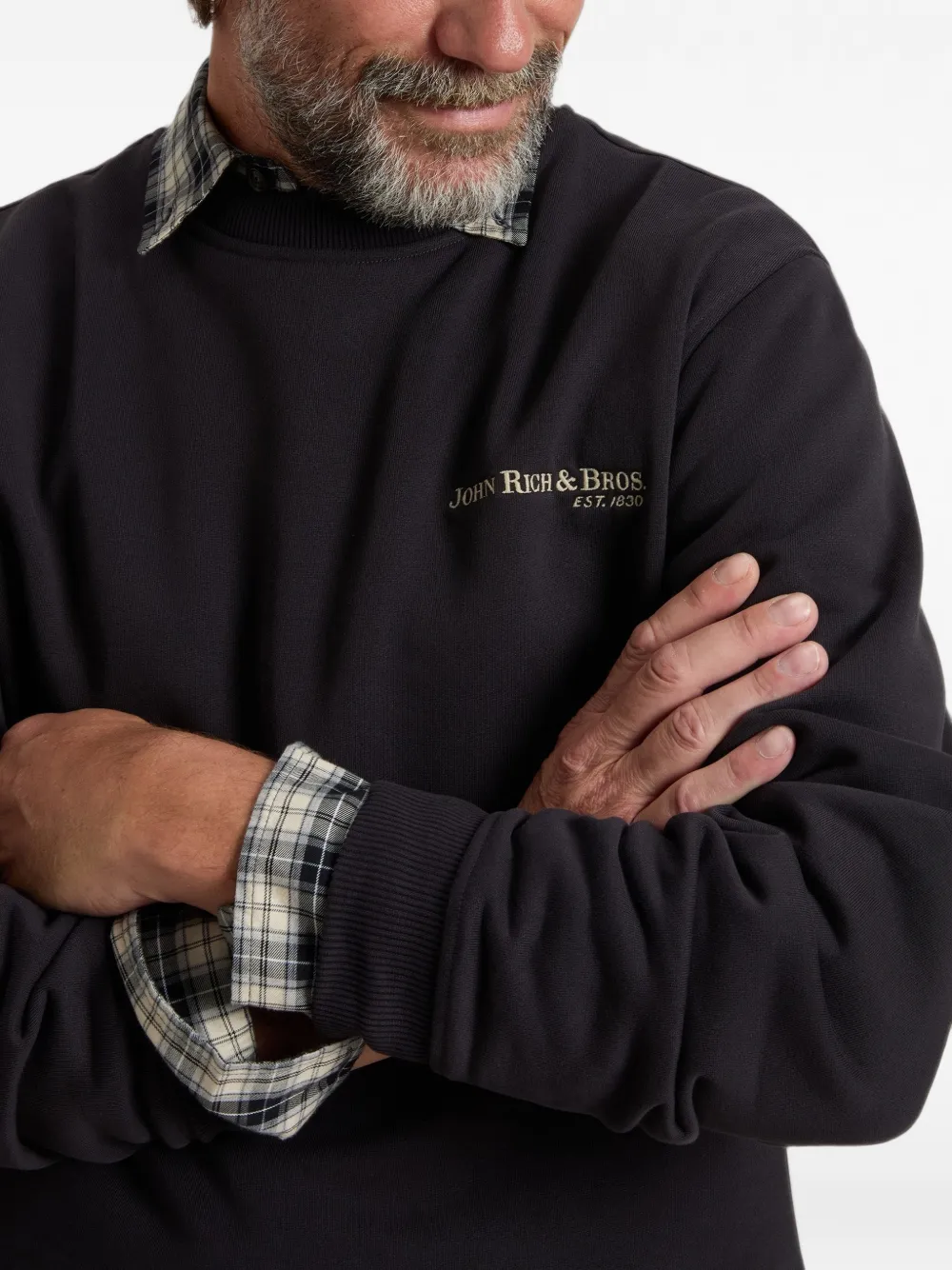 Woolrich Sweater met logoprint Zwart