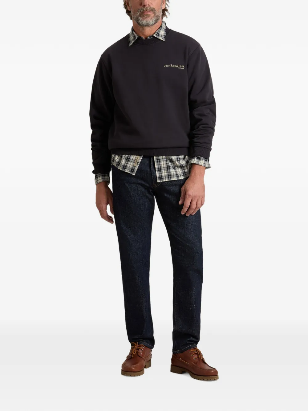 Woolrich Sweater met logoprint Zwart