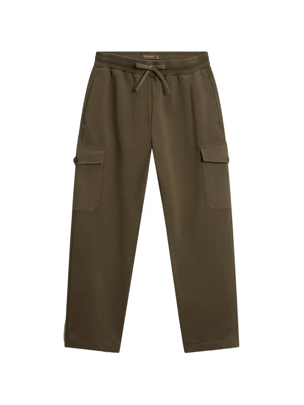 Woolrich fleece-texture cargo track pants - Verde